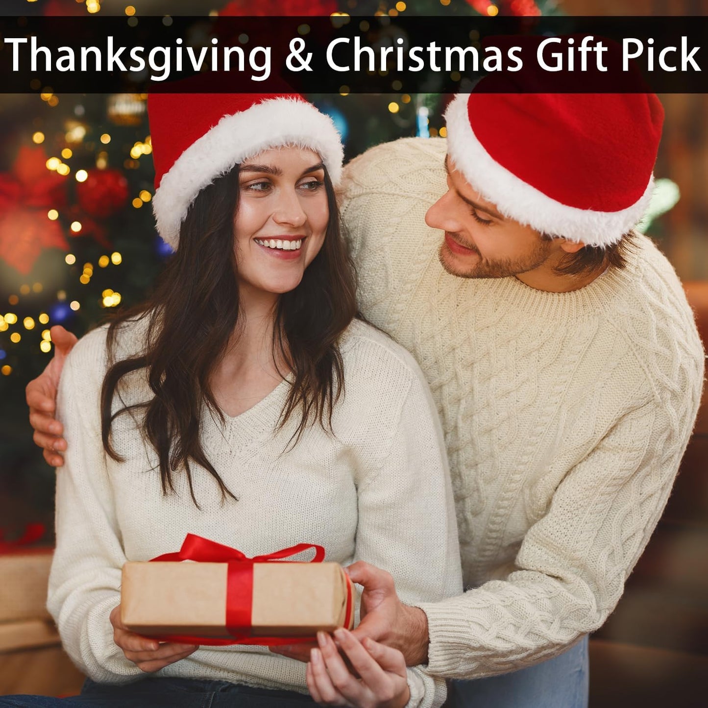 Thanksgiving & Christmas Gift Pick for Mom Women Girlfriend, Automatic Curling Iron Auto Hair Curler Rotating Iron Spinning with 4 Temps & 1" Large Barrel Auto Shut-Off for Styling, Champagne Gold